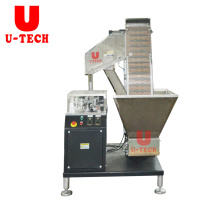 High speed automatic plastic water oil bottle cap slitting folding machine price